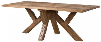 Massivmoebel24 Bassano #170 Esstisch Teak massiv 220x100x78cm (54-112-720-0070)