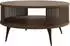 Mirjan24 Roenni Couchtisch rund, braun/nussbaum, Stahl, 75x30x75cm (800002107566)