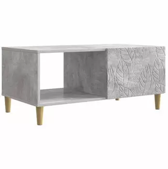 vidaXL Couchtisch betongrau 90x50x40cm Holzwerkstoff (895188)