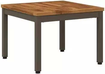 vidaXL Couchtisch Natur und Kaffee Akazien-Massivholz 49x48,5x36cm