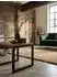 KADIMA DESIGN Beistelltisch Sheesham Massivholz/Metall Industrial 45x40x45cm