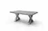 Marks & Spencer Alabria Couchtisch grau, Akazienholz & Chromstahl, 70x45cm