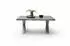 Marks & Spencer Alabria Couchtisch grau, Akazienholz & Chromstahl, 70x45cm