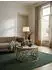 KADIMA DESIGN Couchtisch rund, weißer Marmor, Goldmetall, 60x60x36cm