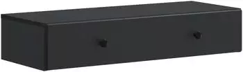 vidaXL Wandmontierter Beistelltisch schwarz 87,5x34,5x17cm