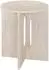 Atmosphera Anaya Beistelltisch beige Travertin-Optik, 40x40x50cm