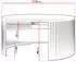 Mirjan24 Couchtisch Fikoli Braun rund, Stahl, 75x40x75cm (800002107650)