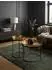 KADIMA DESIGN Beistelltisch 2er Set, rund, Metall Hammerschlag, gold/schwarz, abnehmbares Tablett
