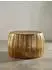 KADIMA DESIGN Couchtisch rund, orientalisch, gold, Aluminium, 60x36x60cm
