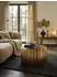 KADIMA DESIGN Couchtisch rund, orientalisch, gold, Aluminium, 60x36x60cm