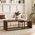 OKWISH Couchtisch-Set 2-tlg. Holz/Metall, rustic brown, 90x48x42cm (800001513106)