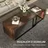OKWISH Couchtisch-Set 2-tlg. Holz/Metall, rustic brown, 90x48x42cm (800001513106)