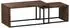OKWISH Couchtisch-Set 2-tlg. Holz/Metall, rustic brown, 90x48x42cm (800001513106)