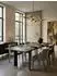 KADIMA DESIGN Esstisch ausziehbar 180–240cm, Keramikglas, schwarz, Metallbeine