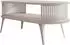 Mirjan24 Couchtisch Roenni Oval, Kaschmir/Travertin, Stahl, 50x44x100cm (800002107616)