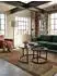 KADIMA DESIGN Couchtisch 2er-Set, Mango Massivholz & Metall, rund, dunkelbraun (4255632581809)