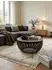 KADIMA DESIGN Couchtisch Massivholz/Metall, dunkelbraun, Industrial, 70x33x70cm
