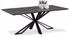 Homestyle4u Esstisch 200x100cm, rechteckig, Steinoptik, Metallgestell (2846)