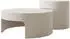 Mirjan24 Vellaro Couchtisch-Set, rund, Kaschmir, Metall (800002110493)
