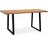 Wohnling Esstisch Akazie Massivholz Baumkante 180x90x76cm (WL7.244)