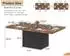 LuxusKollektion Esstisch rechteckig Industriedesign 180x80cm, braun/schwarz