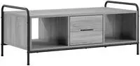 vidaXL Couchtisch Sonoma-Grau 99,5 x 49 x 41 cm Holzwerkstoff