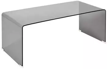 Beliani Kendall Couchtisch, rechteckig, Sicherheitsglas, schwarz