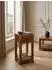 KADIMA DESIGN MUMBAI Beistelltisch Sheesham Massivholz, 30x30x68cm, mit Schublade (4255632585432)