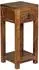 KADIMA DESIGN MUMBAI Beistelltisch Sheesham Massivholz, 30x30x68cm, mit Schublade (4255632585432)