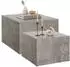 TecTake Lacey 2er-Set Couchtische quadratisch, MDF, Beton-Optik