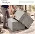 TecTake Lacey 2er-Set Couchtische quadratisch, MDF, Beton-Optik