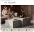 TecTake Lacey 2er-Set Couchtische quadratisch, MDF, Beton-Optik