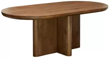 Atmosphera Nagda ovaler Esstisch Mangoholz 200x100cm, braun