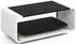 WFL GROUP Sora Couchtisch 100x50x41cm, schwarz, weißes Metallgestell (800002023981)