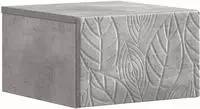 vidaXL Wandmontierter Beistelltisch Betongrau 34,5 x 33 x 20 cm