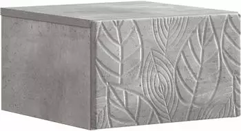 vidaXL Wandmontierter Beistelltisch betongrau 34,5x33x20cm