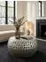 KADIMA DESIGN Couchtisch rund, Aluminium, silber, 66x66x32cm