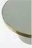 Zuiver Glam Couchtisch rund, Glas/Metall, grün/gold, Ø60x35cm