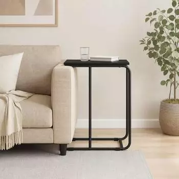 vidaXL Beistelltisch schwarz, Eichen-Optik, 40x31x55cm (8013650)
