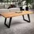 Finebuy Sofatisch Baumkante Akazie Massivholz 120x60cm (FB100791)