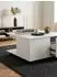 KADIMA DESIGN Couchtisch mit Rollen, 2 Schubladen, weiß, 70x70x36cm