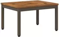 vidaXL Couchtisch NAARDEN Natur und Kaffee 49 x 60,5 x 36 cm