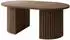 Mirjan24 Wotkon Couchtisch oval, Nussbaum, 110x43x65cm