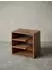 KADIMA DESIGN Beistelltisch Sheesham Massivholz, braun, 43x43x30cm