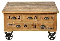 SIT Couchtisch "Rustic" im factory design, Breite 90 cm, Shabby Chic, Vintage,