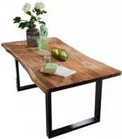 SIT Esstisch "Tops&Tables" Tischplatte aus Akazie mit Baumkante wie gewachsen