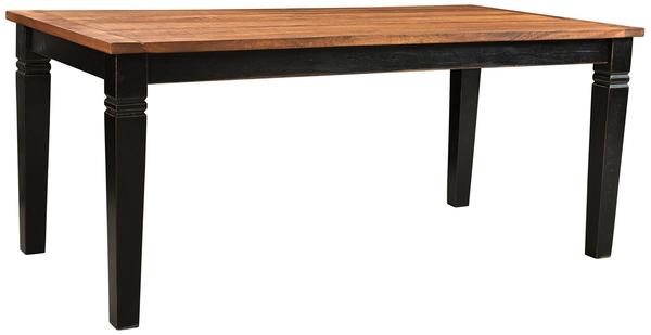 SIT Esstisch 180x90cm massiv schwarz/honigfarbig