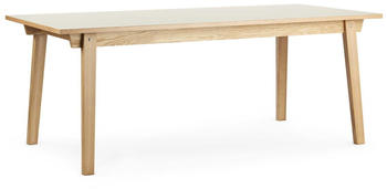 Normann Copenhagen Slice Linoleum Tisch 160x84 Creme