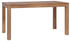 vidaXL Dining Table in Teak Wood and Natural Finish - 140cm