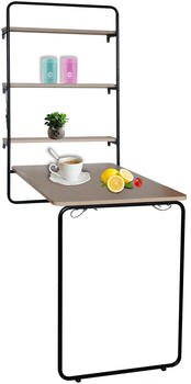 HTI-Line Wandklapptisch Cora mit Kreidetafel 64x19cm natur